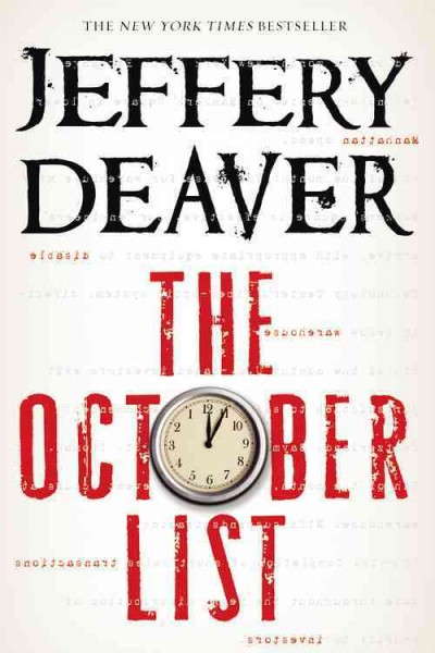 The October list : a novel in reverse with photographs by the author / Jeffery Deaver.