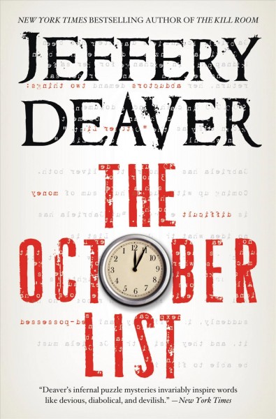 The October List / Jeffery Deaver.