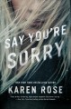 Say you're sorry  Cover Image